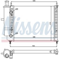 Chladič motora NISSENS 61808 - obr. 4