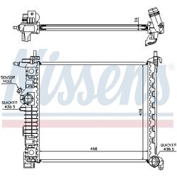 Chladič motora NISSENS 630736 - obr. 4