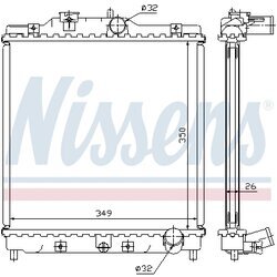 Chladič motora NISSENS 63312 - obr. 4