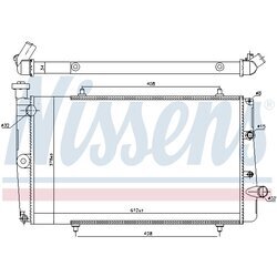 Chladič motora NISSENS 634811 - obr. 4