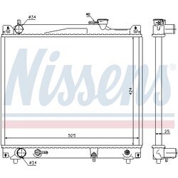 Chladič motora NISSENS 64159 - obr. 5