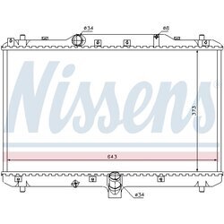 Chladič motora NISSENS 64198 - obr. 4