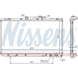 Chladič motora NISSENS 64664A - obr. 5