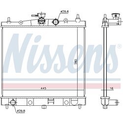 Chladič motora NISSENS 68728 - obr. 4