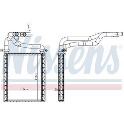 Výmenník tepla vnútorného kúrenia NISSENS 707191