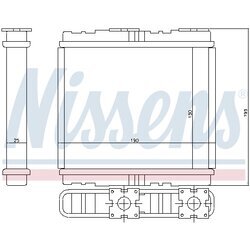 Výmenník tepla vnútorného kúrenia NISSENS 73700 - obr. 6