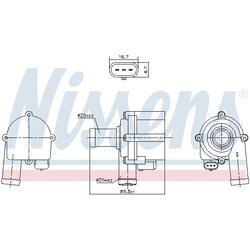 Vodné čerpadlo, chladenie motora NISSENS 832172