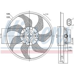 Ventilátor chladenia motora NISSENS 85776 - obr. 5