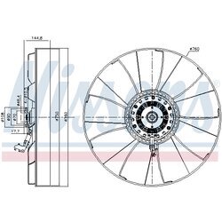 Spojka ventilátora chladenia NISSENS 86232 - obr. 6