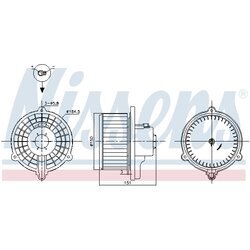 Vnútorný ventilátor NISSENS 87388 - obr. 4