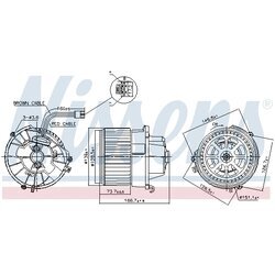 Vnútorný ventilátor NISSENS 87599