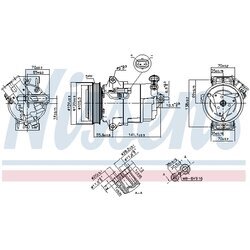 Kompresor klimatizácie NISSENS 890262 - obr. 5