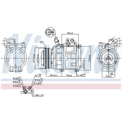 Kompresor klimatizácie NISSENS 890282 - obr. 5