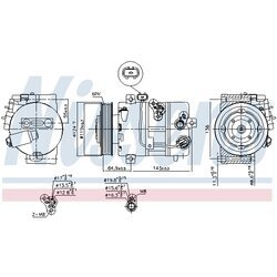 Kompresor klimatizácie NISSENS 890578 - obr. 5