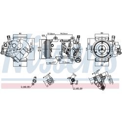 Kompresor klimatizácie NISSENS 890809 - obr. 7