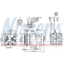 Kompresor klimatizácie NISSENS 89220 - obr. 4