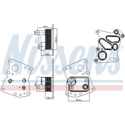 Chladič motorového oleja NISSENS 90943 - obr. 4