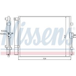 Kondenzátor klimatizácie NISSENS 940217 - obr. 5