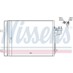 Kondenzátor klimatizácie NISSENS 940223