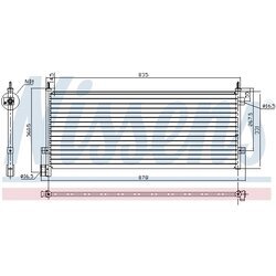 Kondenzátor klimatizácie NISSENS 94582 - obr. 6
