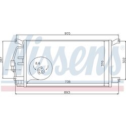 Kondenzátor klimatizácie NISSENS 94797