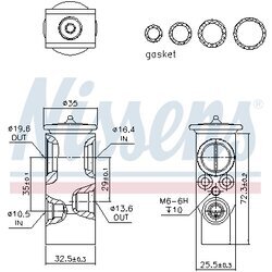 Expanzný ventil klimatizácie NISSENS 999396 - obr. 5