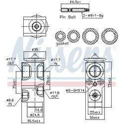 Expanzný ventil klimatizácie NISSENS 999415 - obr. 5