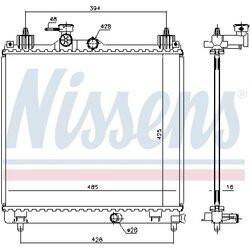 Chladič motora NISSENS 606550 - obr. 4