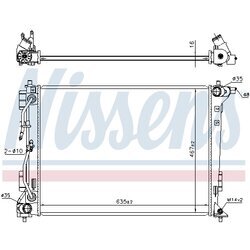 Chladič motora NISSENS 606604 - obr. 5