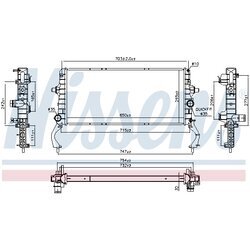 Chladič motora NISSENS 606801 - obr. 4