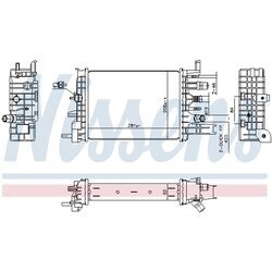 Chladič motora NISSENS 607033