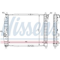 Chladič motora NISSENS 61636 - obr. 4