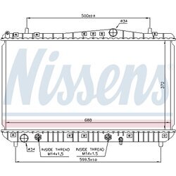 Chladič motora NISSENS 61665 - obr. 5