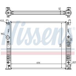 Chladič motora NISSENS 62576A - obr. 5