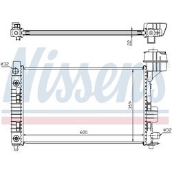 Chladič motora NISSENS 62661A - obr. 4