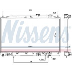 Chladič motora NISSENS 62835