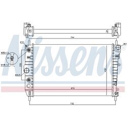 Chladič motora NISSENS 66701 - obr. 5