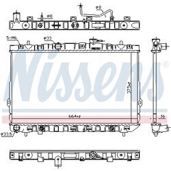 Chladič motora NISSENS 67025 - obr. 5