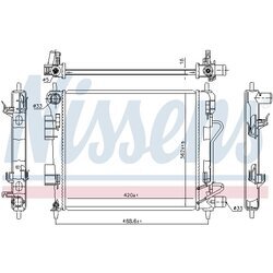 Chladič motora NISSENS 675025 - obr. 4