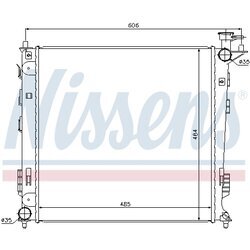 Chladič motora NISSENS 67517 - obr. 4