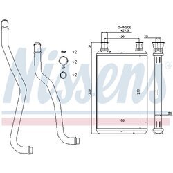 Výmenník tepla vnútorného kúrenia NISSENS 70979 - obr. 5