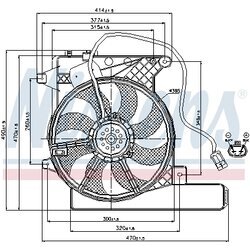 Ventilátor chladenia motora NISSENS 85203