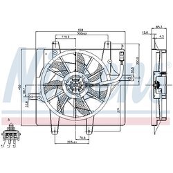 Ventilátor chladenia motora NISSENS 85289 - obr. 6