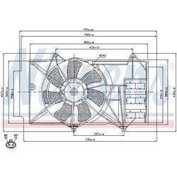 Ventilátor chladenia motora NISSENS 85327 - obr. 5