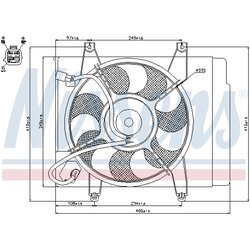 Ventilátor chladenia motora NISSENS 85344