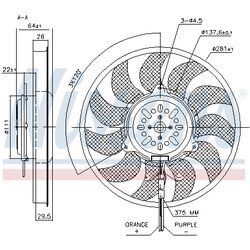 Ventilátor chladenia motora NISSENS 85731 - obr. 5