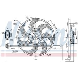 Ventilátor chladenia motora NISSENS 85775 - obr. 5