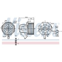 Vnútorný ventilátor NISSENS 87075 - obr. 5