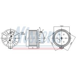 Vnútorný ventilátor NISSENS 87169 - obr. 5