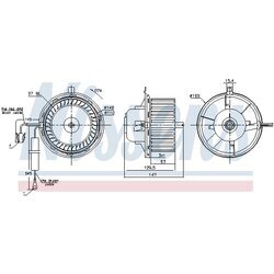 Vnútorný ventilátor NISSENS 87404 - obr. 4